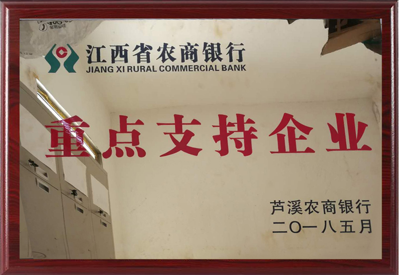 江西省农商银行重点支持企业